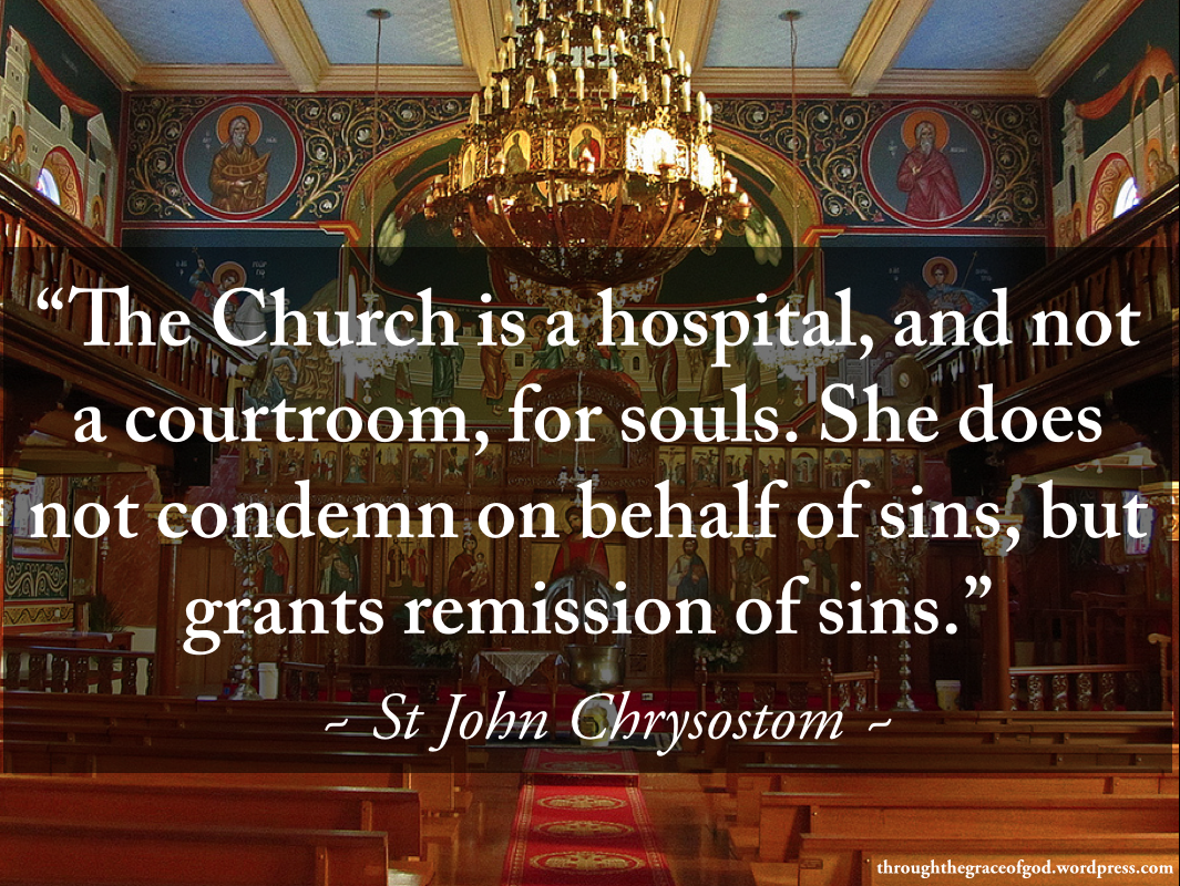â€œThe Church is a hospital, and not a courtroom, for souls. She does not…