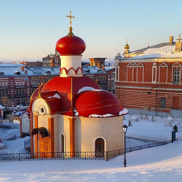 Church in Iversky virgin Monastery (Russia