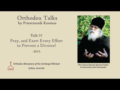 VIDEO: Talk 57: Pray, and Exert Every Effort to Prevent a Divorce!
