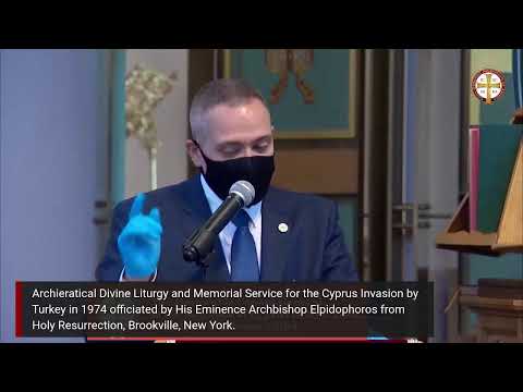 VIDEO: Archieratical Divine Liturgy and Memorial Service for the Cyprus Invasion by Turkey in 1974