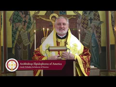 VIDEO: His Eminence Archbishop Elpidophoros of America Homily on the Thirteenth Sunday of Saint Luke(Greek)