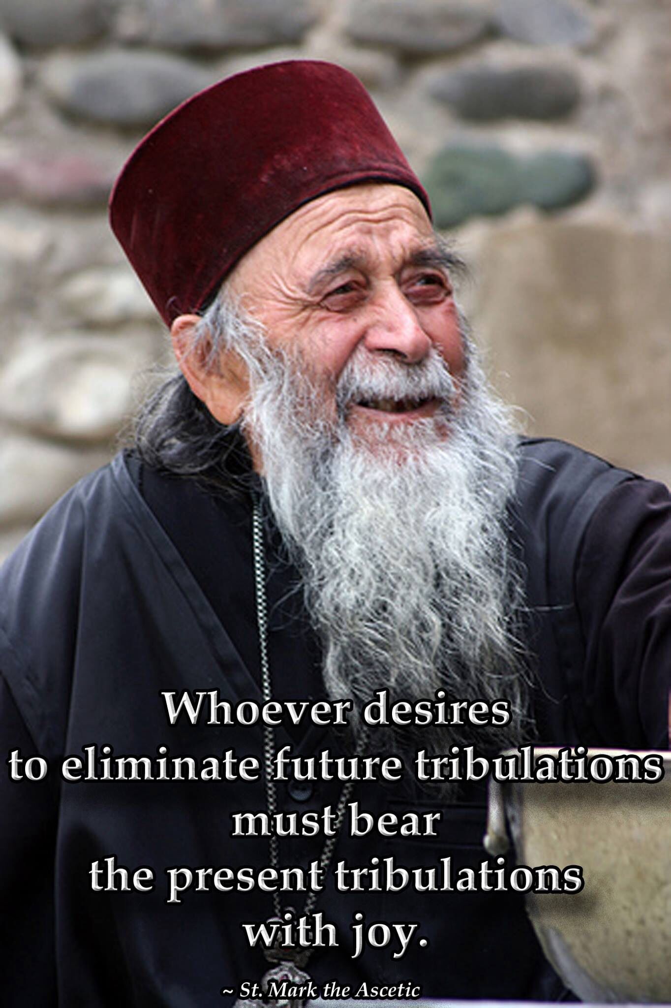 Whoever desires to eliminate future tribulations must bear the present tribulations with joy. St.…