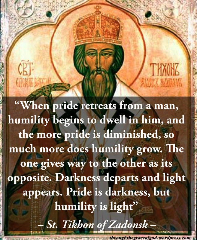 “When pride retreats from a man, humility begins to dwell in him, and the…