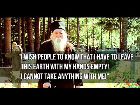 VIDEO: Fr. Cleopa – "We have to leave this earth empty-handed"