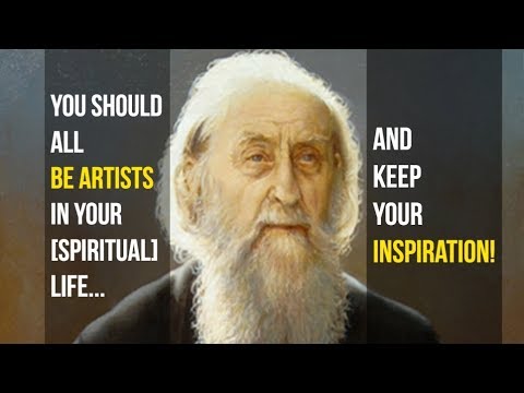 VIDEO: We should all be artists in our life (Fr. Sophrony)